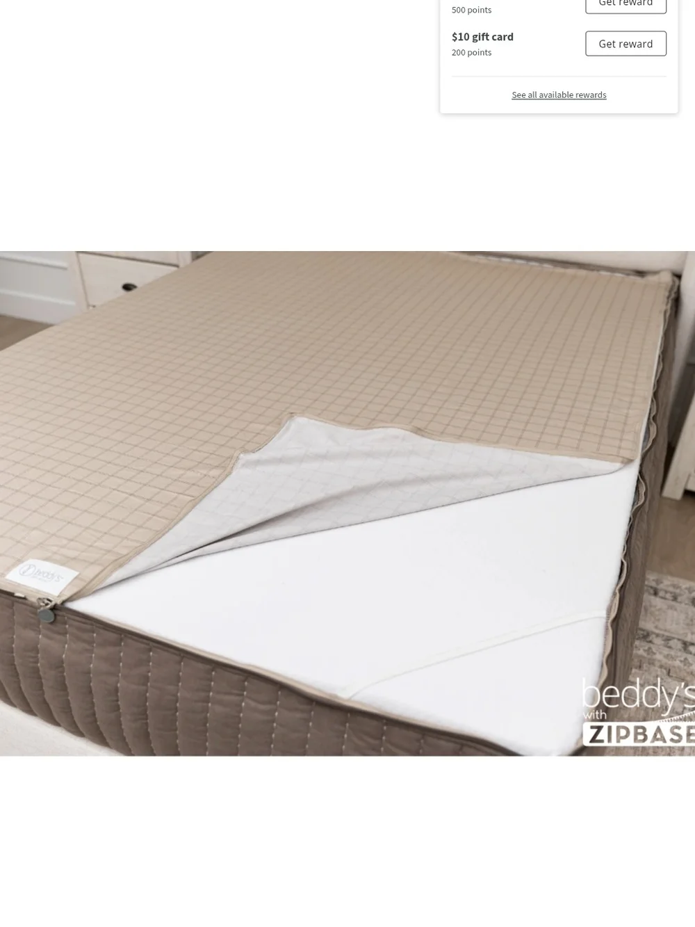 Beddy's ZipBase Quilted Comforter Set in Taupe